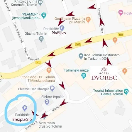 Szálloda Dvorec Tolmin