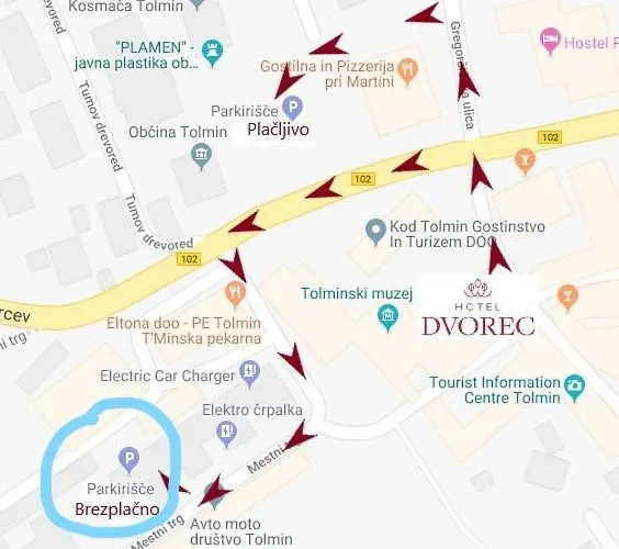 Hotell Dvorec Tolmin